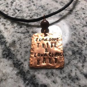 Find Your tribe handcrafted copper necklace